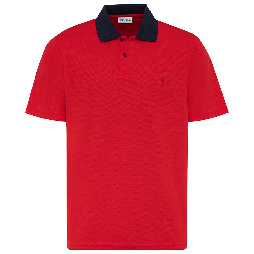 Polo Golfino The Mallorca Polo Kafetex Yarn Red Flame Ete 2022 Monsieurgolf