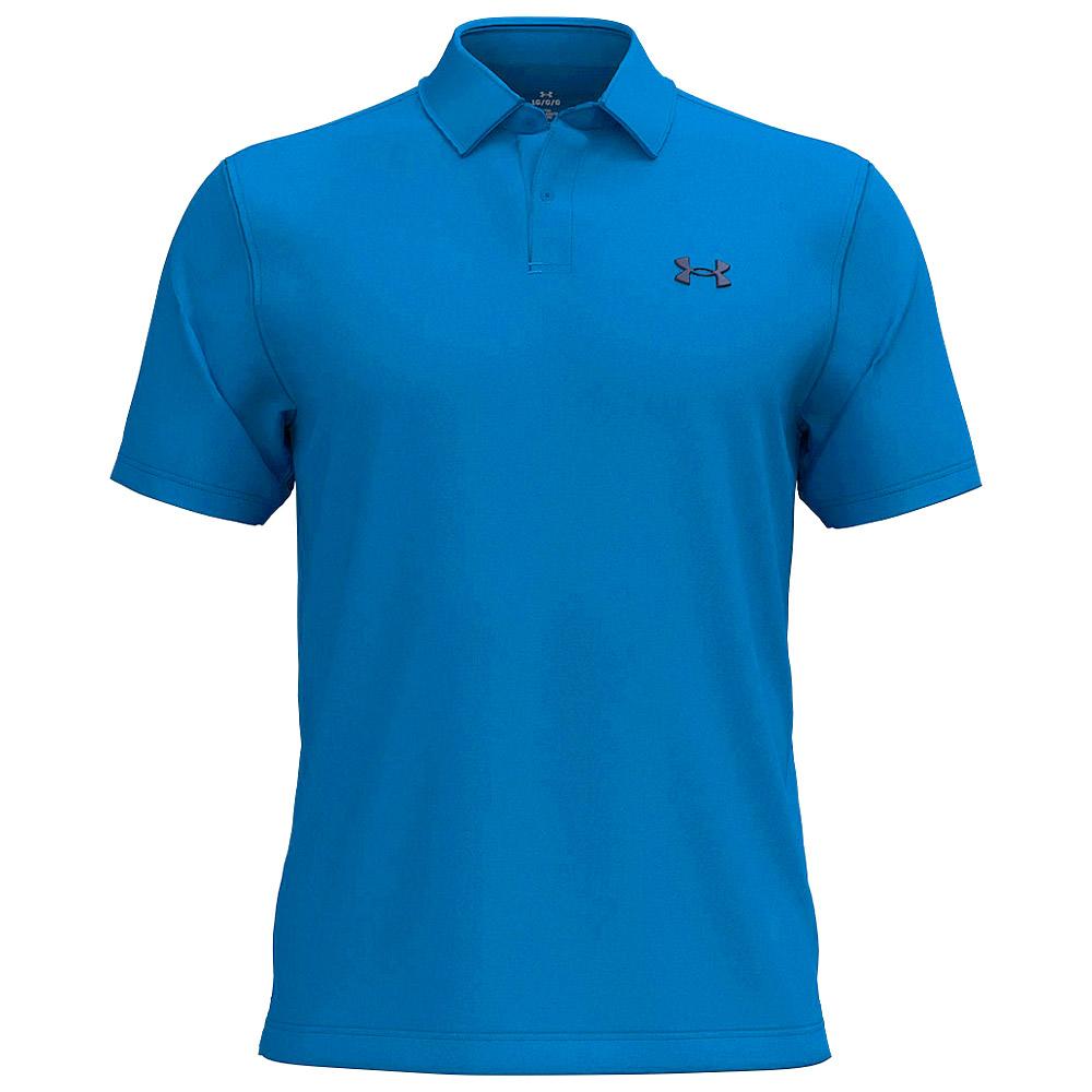 T2G Pique Polo Blue Atlantis Midnight Navy - S