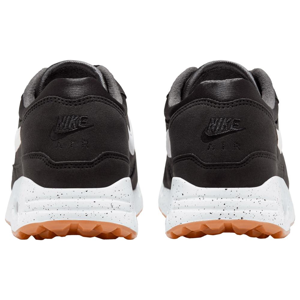 Schuhe ohne Spikes Nike Air Max 1 86 Og G Black White Anthracite Gum Medium Brown Sommer 2024 Monsieurgolf