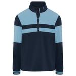 Original Penguin Veste 1/4 Zip Color Block Wind Black Iris Heather Présentation