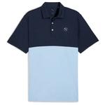 Puma Golf Polo Pure 2.0 Colorblock Haute Tropic Deep Navy Présentation