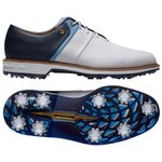 Footjoy Chaussures avec spikes Premiere Series The Packard White Blue Navy Présentation