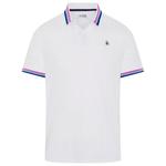 Original Penguin Polohemde Performance Terry Ribbed Blocking Bright White Präsentation