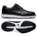 Footjoy Schuhe ohne Spikes Traditions Blucher Black Grey White Präsentation