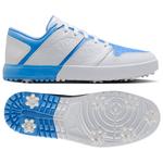 Nike Schuhe mit Spikes Jordan Nu Retro 1 G White University Blue Präsentation