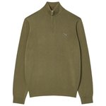 Lacoste Pullover Sportswear Classic 1/4 Zip Kaki Präsentation