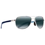 Maui Jim Lunettes de soleil Guardrails Argent Bleu Clair Gris Neutre MauiBrilliant Présentation