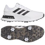 Adidas Schuhe mit Spikes S2G 24 White Core Black Silver Metal Präsentation