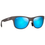 Maui Jim Sonnenbrille Kapeau Metal Matte Grey Blue Hawaii Mineral Superthin Präsentation