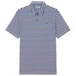 Lacoste Polohemde Thin Stripes Navy Blue White Präsentation