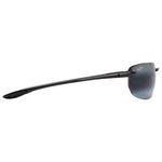 Maui Jim Sonnenbrille Hookipa Asian Fit Noir Brillant Neutral Grey MauiPure Profilansicht