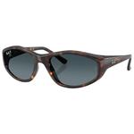 Ray Ban Sonnenbrille RB2228 Polished Havana Gradient Light Blue Polarized Präsentation