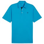 Puma Golf Polohemde Pure Solid Polo Aqua Blue Präsentation