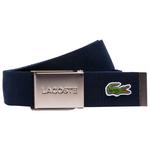Lacoste Ceinture 40 Woven Strap Eclipse Nacre Amarena Présentation