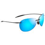 Maui Jim Lunettes de soleil Sugar Beach Shiny Black Blue Hawaii MauiPure Présentation