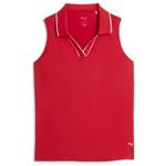 Puma Golf Polohemde W Cloudspun Ess SL Polo Candy Apple Präsentation