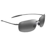Maui Jim Lunettes de soleil Breakwall Shiny Transparent Light Grey Neutral Grey MauiPure Présentation