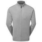 Footjoy Jacke Drirelease Full Zip Lined Sweater Heather Grey Präsentation