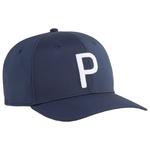 Puma Golf Cap Heritage P Cap Deep Navy White Glow Präsentation
