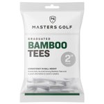 Masters Tees Bamboo Graduated Tees 2In Bag 20 White Présentation