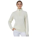 Daily Sports Pullover Cable Ls Pullover Lined Ivory Präsentation