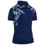 Callaway Golf Polo Floral Blossom Blue Depths Présentation