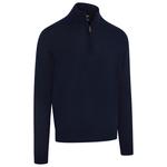 Callaway Golf Pullover 1/4 Zip Merino Sweater For Teams Navy Blue Präsentation