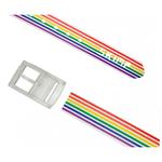 Skimp Gürtel Print Stripes Rainbow Präsentation