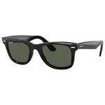 Ray Ban Sonnenbrille RB2140 Original Wayfarer Classic Polished Black Polar Green Präsentation