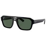 Ray Ban Sonnenbrille RB4397 Corrigan Polished Black Green G-15 Präsentation