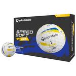Taylormade Neue Golfbälle SpeedSoft Ink Yellow Blue Präsentation