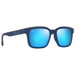 Maui Jim Sonnenbrille Opiopio Asian Fit Bleu Foncé Mat Bleu Hawaï MauiPure Präsentation