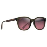 Maui Jim Sonnenbrille Ku'ikahi Asian Fit Vert Transparent Brillant Maui Rose Minéral Superthin Präsentation
