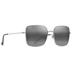 Maui Jim Sonnenbrille Lipine Shiny Silver Neutral Grey MauiPure Präsentation
