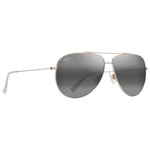 Maui Jim Sonnenbrille Hauoli XL Doré Clair Brillant Cristaux Gris Neutre MauiPure Präsentation