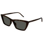 Saint Laurent Sonnenbrille SL 737 Mica Thin 002 Havana Präsentation