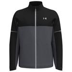 Under Armour Jacke Drive Rain Jacket Black Castlerock Mettallic Silver Präsentation