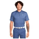 Nike Polohemde Dri Fit Tour Polo Print Diffused Blue White Präsentation
