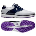 Footjoy Schuhe ohne Spikes Women's Traditions Spikeless White Navy Präsentation