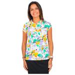 Chiberta Polohemde Yuki Blanc Vert Präsentation