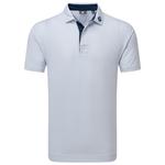 Footjoy Polohemde Deco Diamond Print White Navy Präsentation
