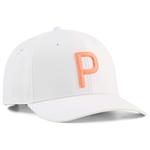 Puma Golf Cap Heritage P Cap Warm White Melon Glow Präsentation