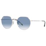 Ray Ban Sonnenbrille RB3565 Jack Polished Silver Blue Präsentation