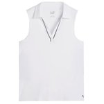 Puma Golf Polohemde W Cloudspun Piped SL Polo White Glow Präsentation
