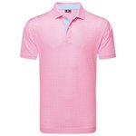 Footjoy Polohemde Citrus Print Lisle Pink Lemon Präsentation