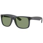 Ray Ban Sonnenbrille RB4165 Justin Classic Mat Grey Opaline Green Präsentation