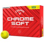 Callaway Golf Neue Golfbälle Chrome Soft Triple Track Yellow Präsentation