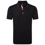 Footjoy Polohemde Wordmark Pique Black Präsentation