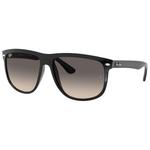 Ray Ban Sonnenbrille RB4147 Boyfriend Polished Black Grey Präsentation