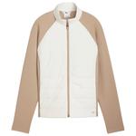 Puma Golf Jacke W Cloudspun Fleece Hybrid Jacket Warm White Ice Coffee Präsentation